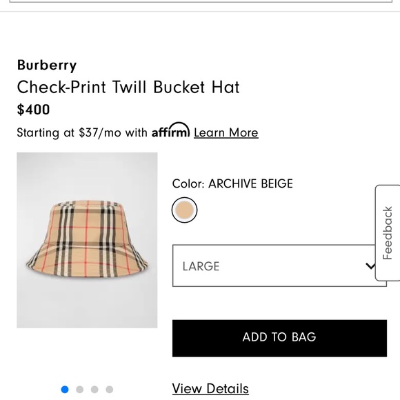 Burberry check print twill bucket hat - Picture 5 of 5